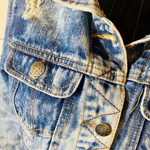 Jean Jacket with Free People patch detail - Picture 3 of 4